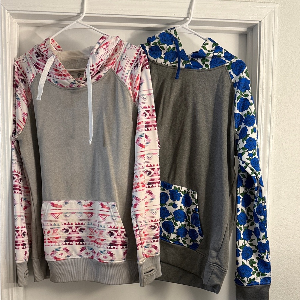 Empyre Gray and Patterned Hoodies